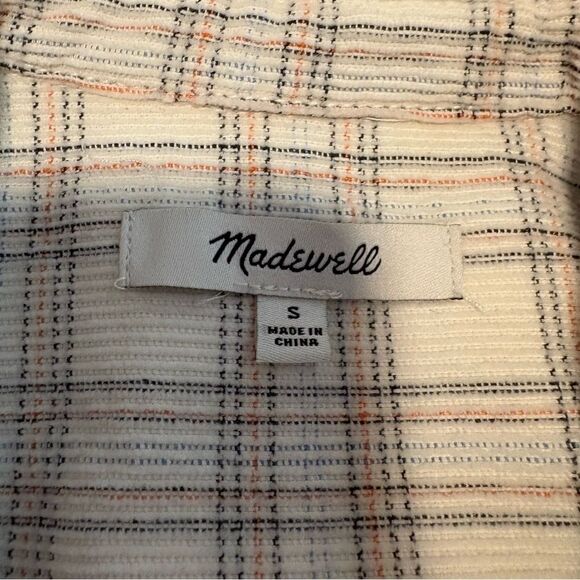 Madewell Plaid Corduroy Button Down Shirt. Size Small. Great Condition! - Picture 6 of 10